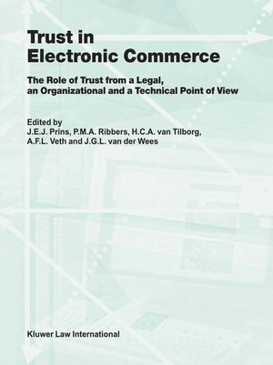 cover image of Trust in Electronic Commerce